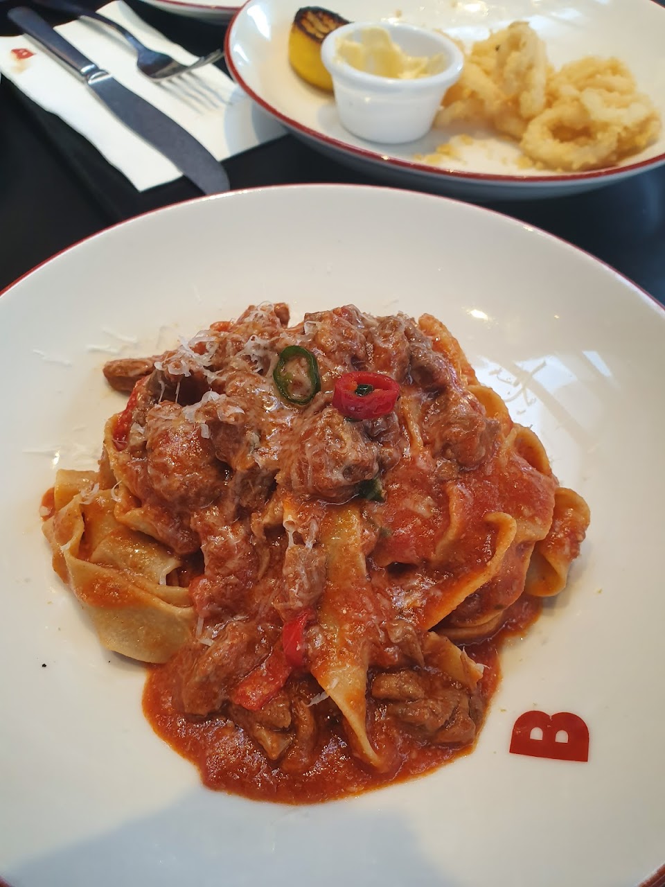 Tomato pasta at Bellucci Cucina